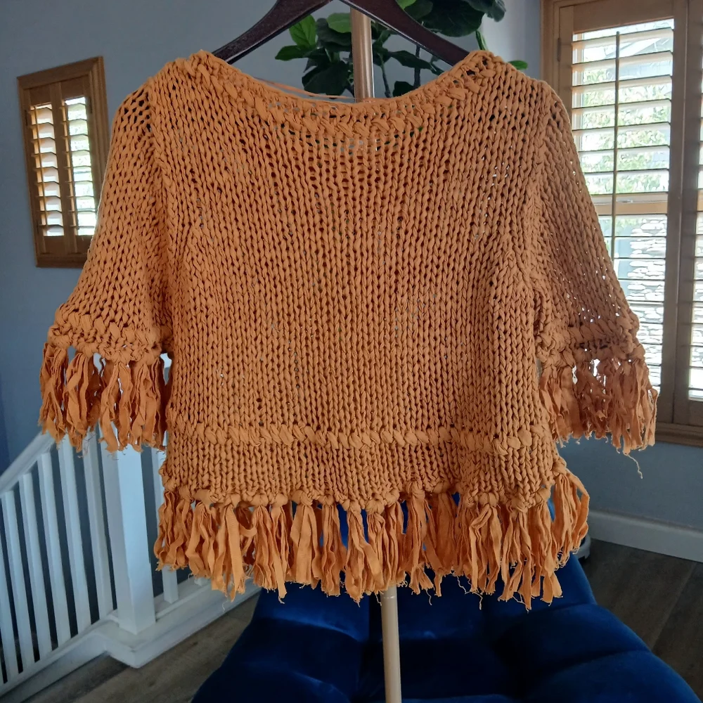 NWT Free People On The Fringe Crop Top. Size S